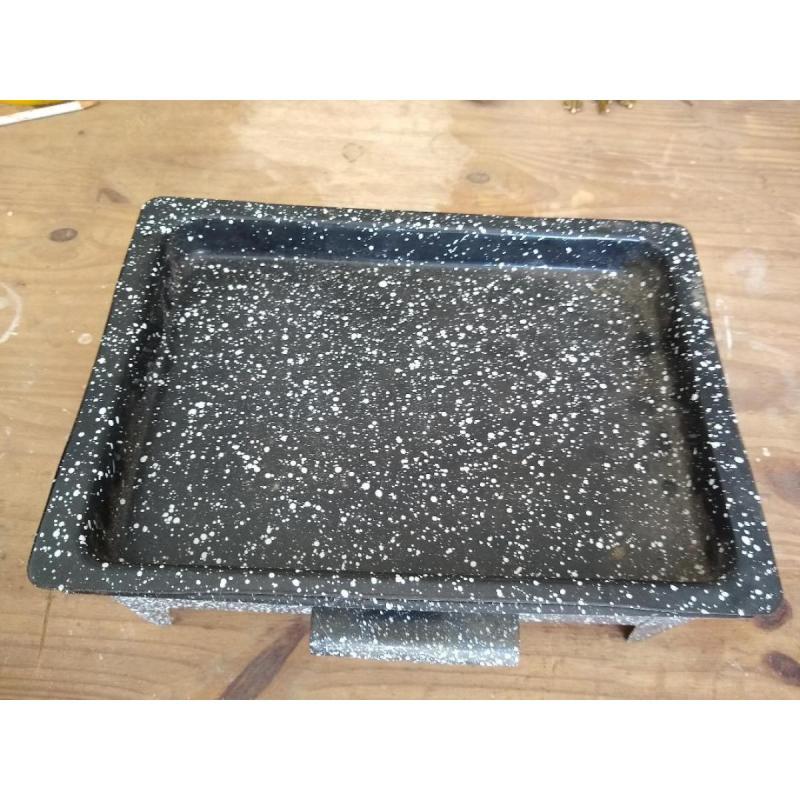 Brasero de mesa enlozado