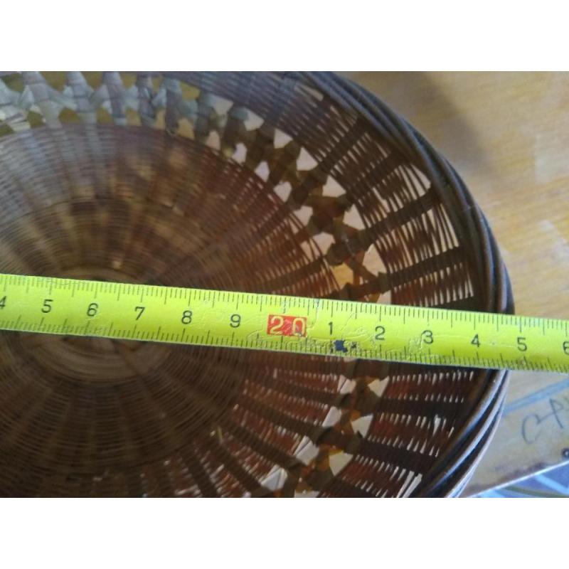 Panera o frutera de mimbre 25 x 19 cm - 4/5