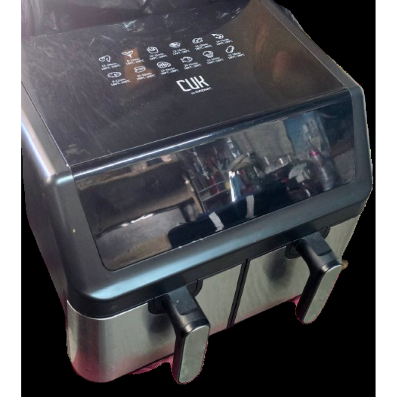 Freidora De Gadnic Doble Canasto 9 Litros 2000w Panel