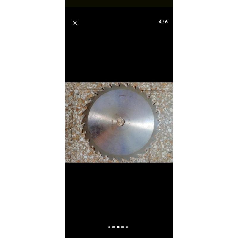 Disco(2) sierra circular/mad American vermont 250/230 Made in usa-gris usado - 2/5