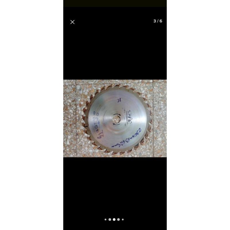 Disco(2) sierra circular/mad American vermont 250/230 Made in usa-gris usado - 3/5