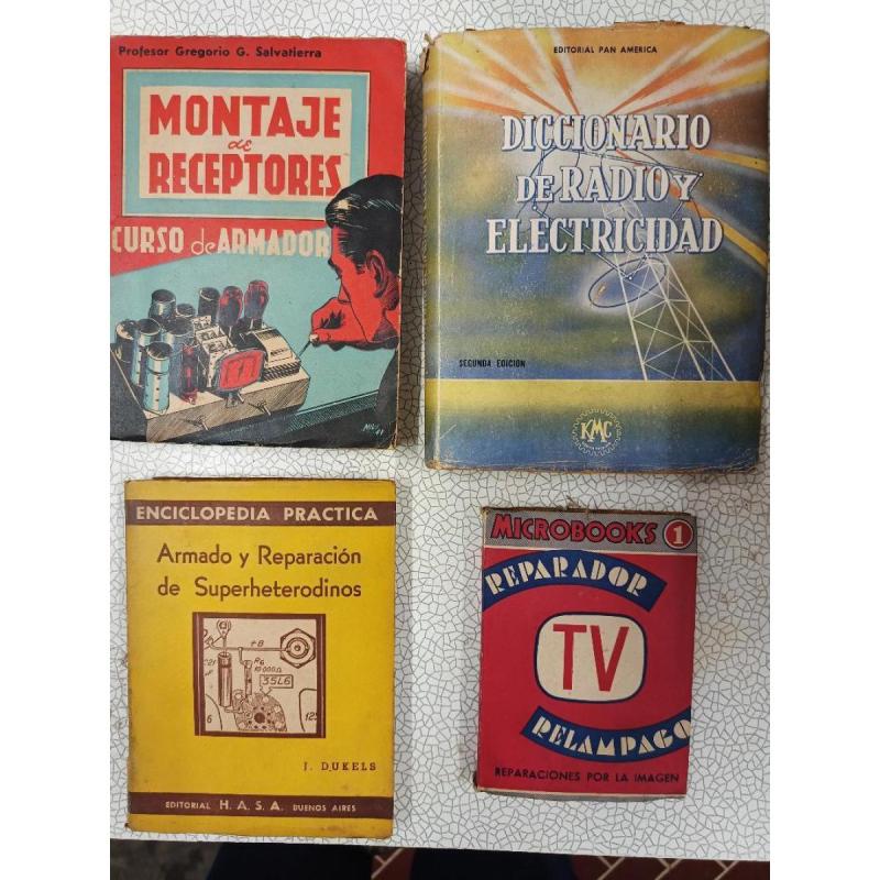 Libros Técnicos Antiguos De Radio, Tv, Montaje De Receptores