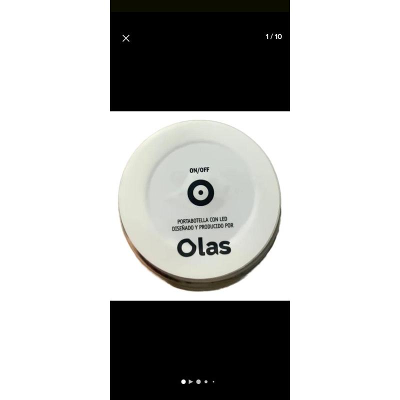 Posavaso/botella led adesivo pack x 6 unidades - 6