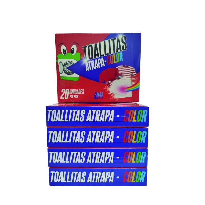 Toallitas Atrapa-Color para lavarropas  Pack x100