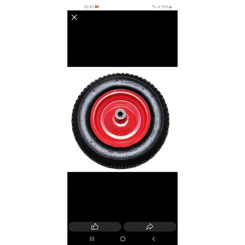 Rueda de carretilla 480/400-8 eje 16mm - 5/7