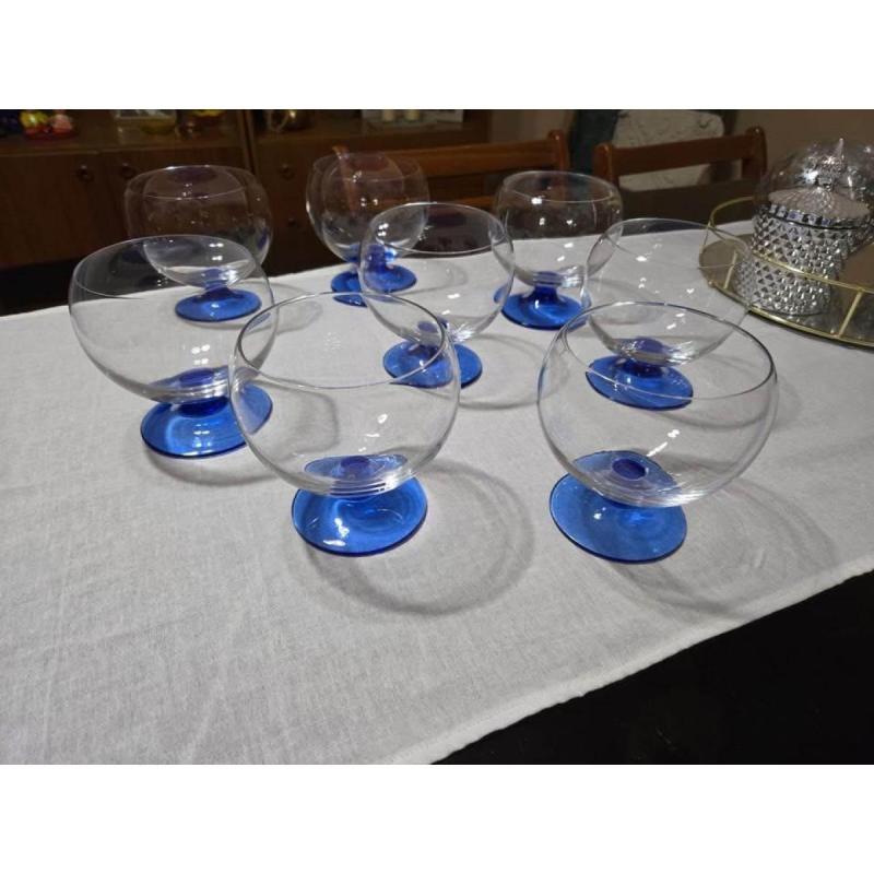 Set de 8 copas de cristal para cóctel
