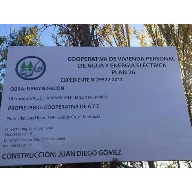 Coop personal agua y energÍa godoy cruz plan 26