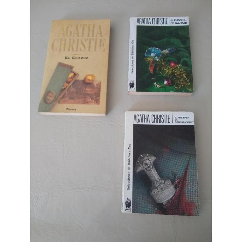 Tres libros de agatha christie