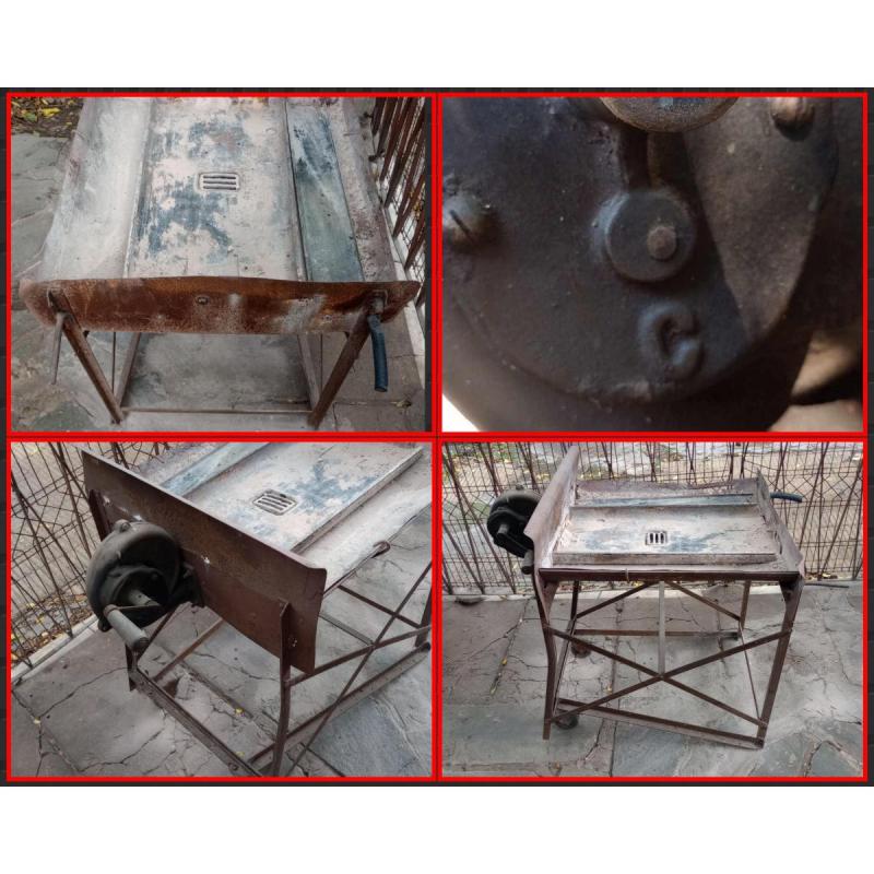 Soplador de forja para (herreria) transportable con ruedas