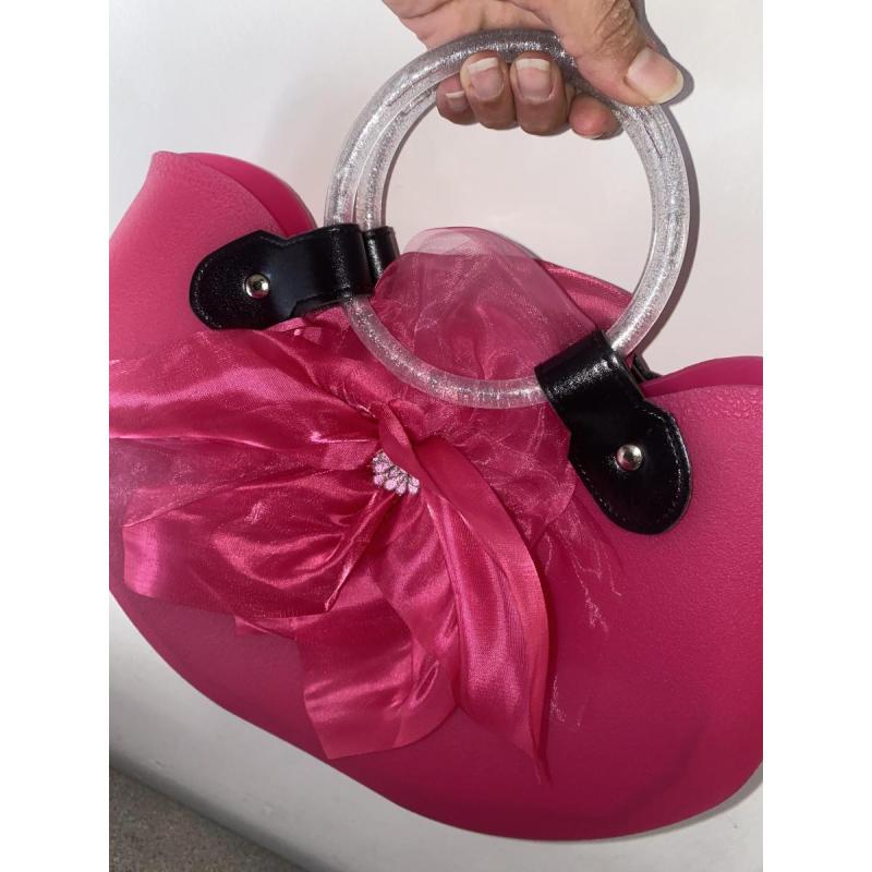 Cartera de goma rosa - 2