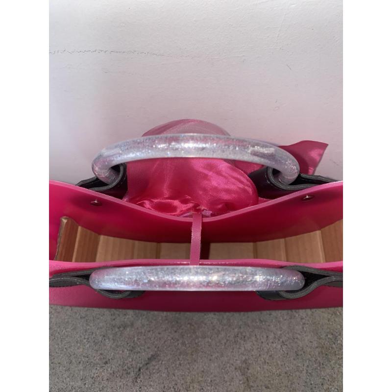 Cartera de goma rosa - 4
