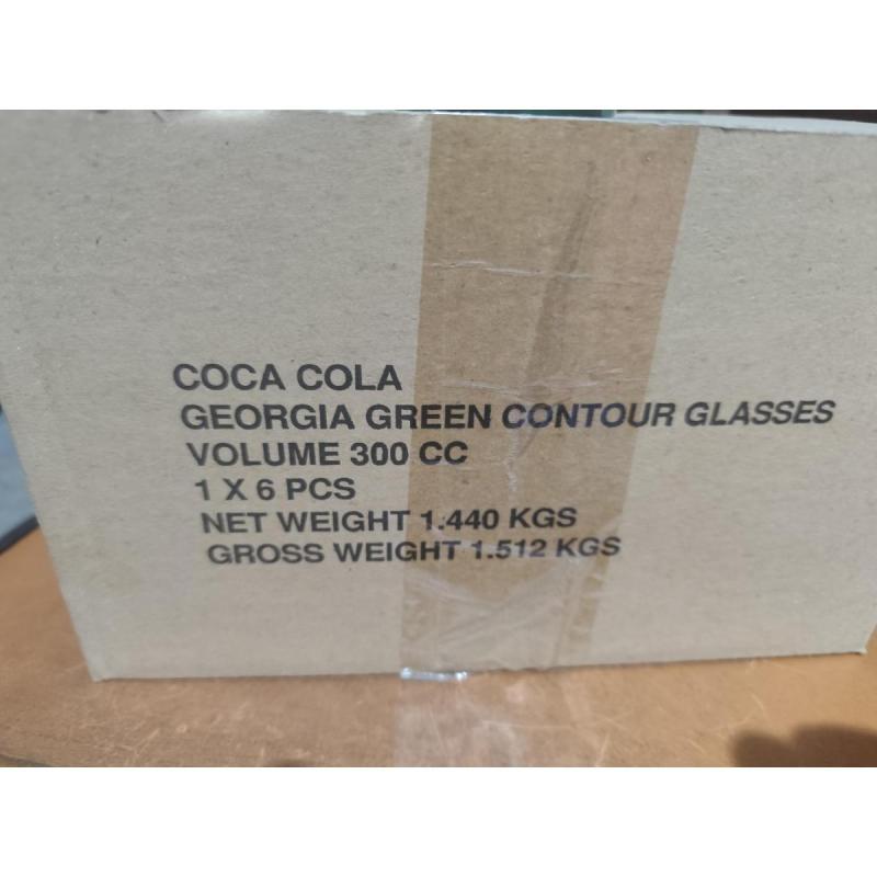 juego de vasos Coca Cola Georgia Green