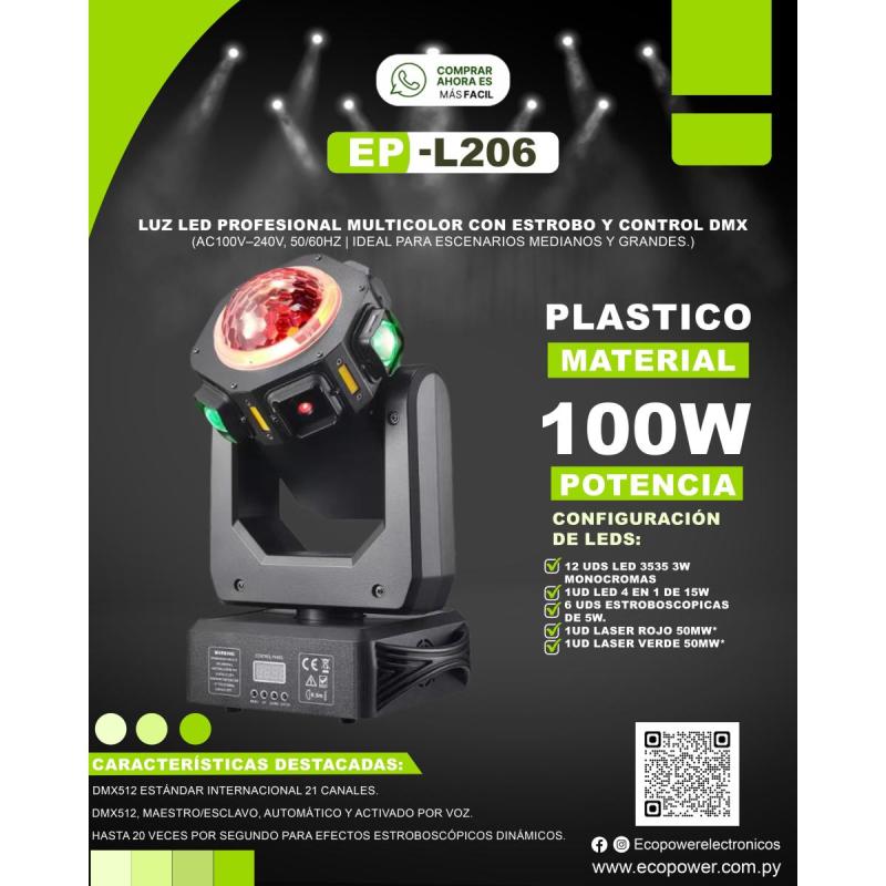 Luz LED Profesional Multicolor EP-L206