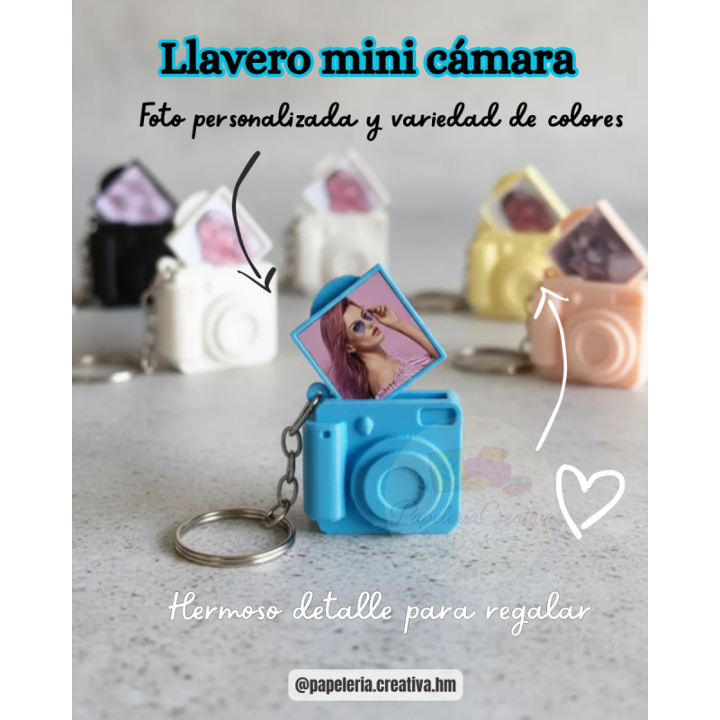 Llavero cámara foto