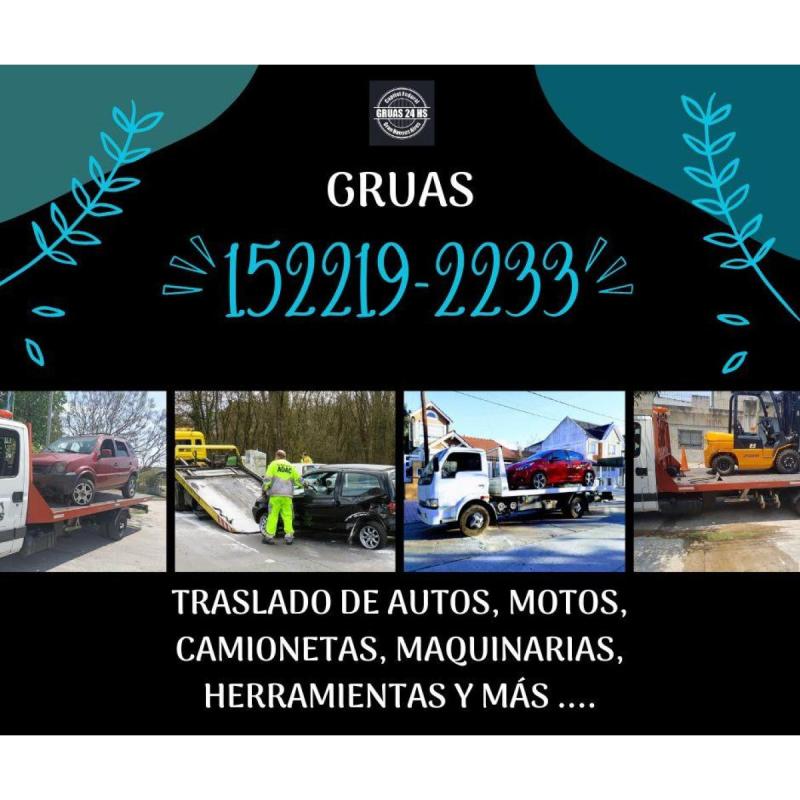 Gruas 24 hs ** 11221-2233 ** Traslados **   Remolques