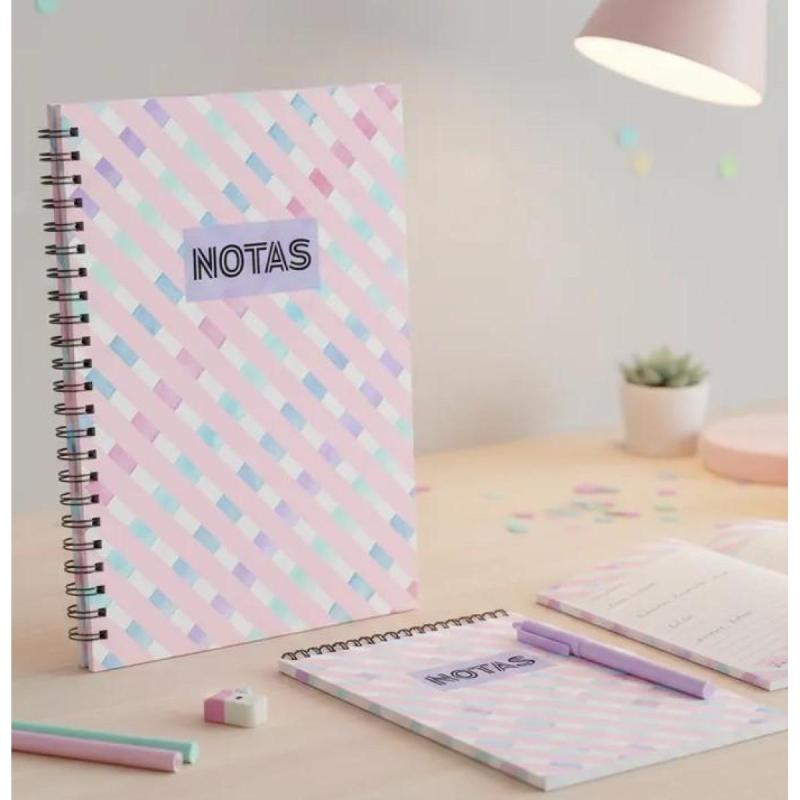 Hojas Rayadas Con Diseños Estudio y Arte - Anotador - Pdf imprimible