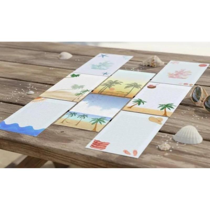 Hojas Rayadas Con Diseños de Paisajes - Anotador - Pdf imprimible - 2