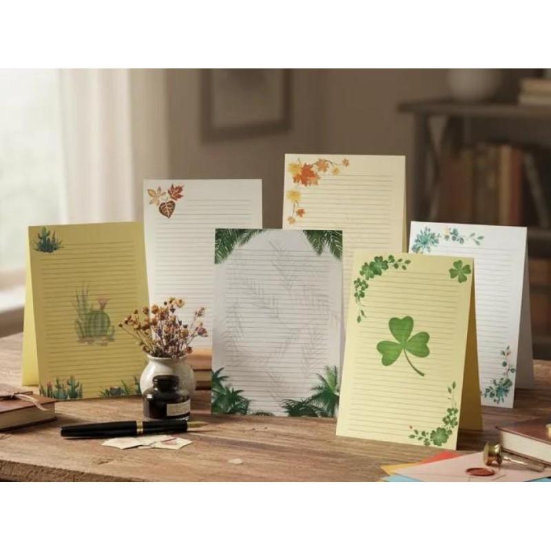 Hojas Rayadas Con Diseño Floral - Anotador - Pdf imprimible - 7