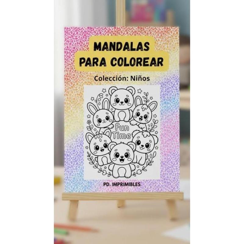 Mandalas Para Niños - Pdf Imprimible Para Colorear 80 diseños