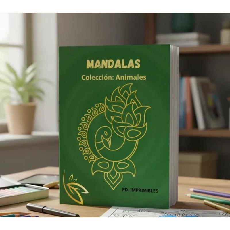 Mandalas De Animales P/colorear - 70 Diseños Pdf Imprimible