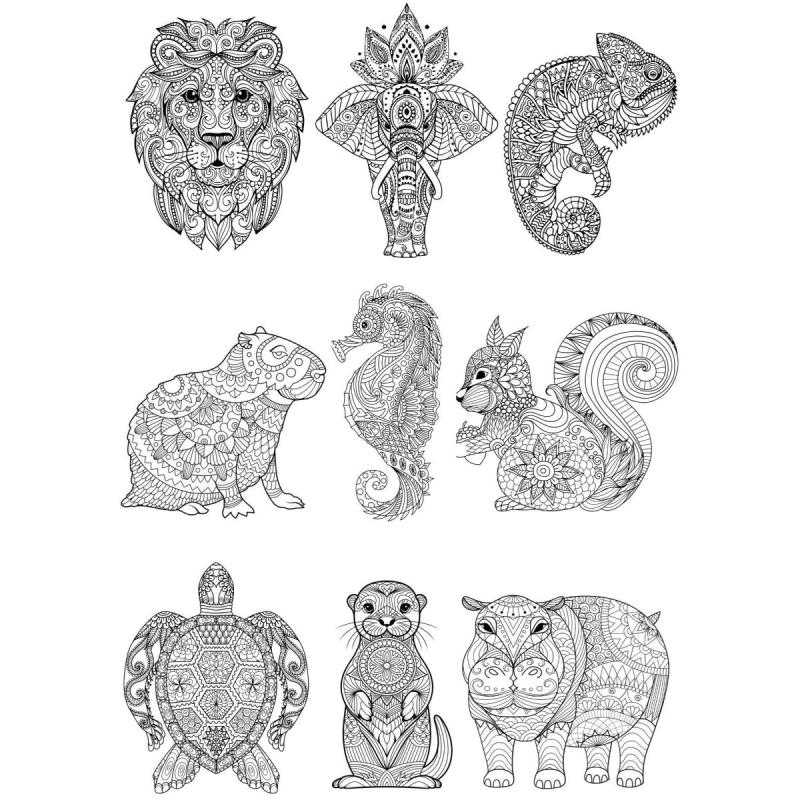 Mandalas De Animales P/colorear - 70 Diseños Pdf Imprimible - 6