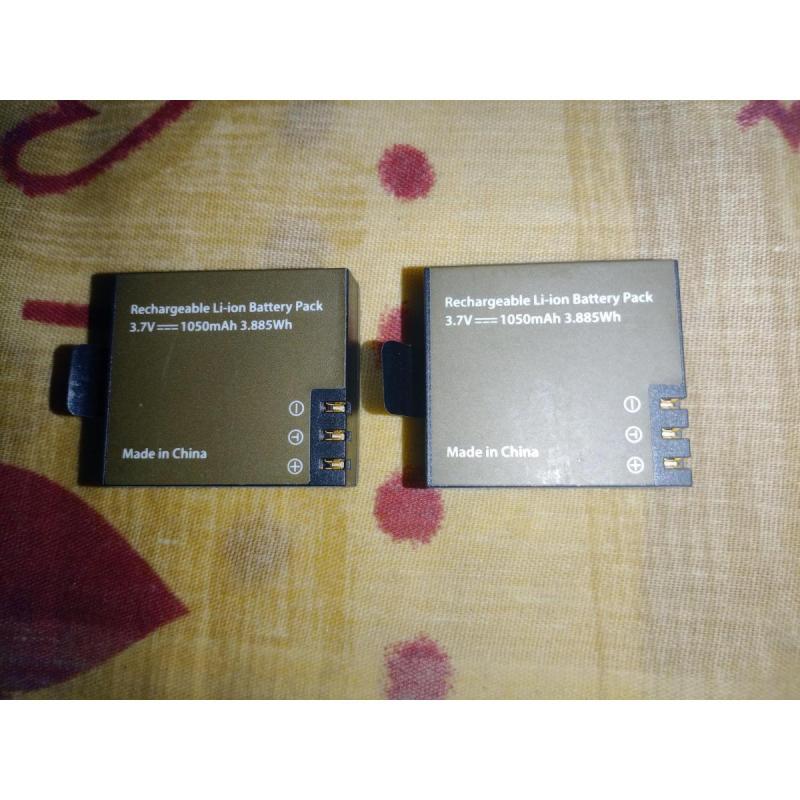 2 baterías de litio para cámaras deportivas