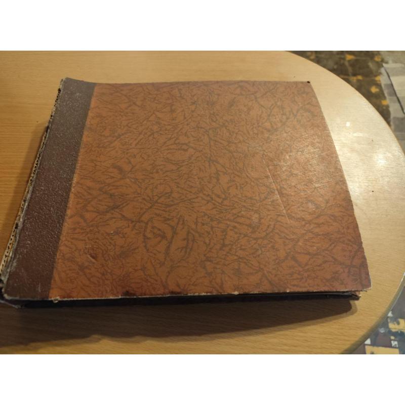 antiguos álbumes de discos de pasta