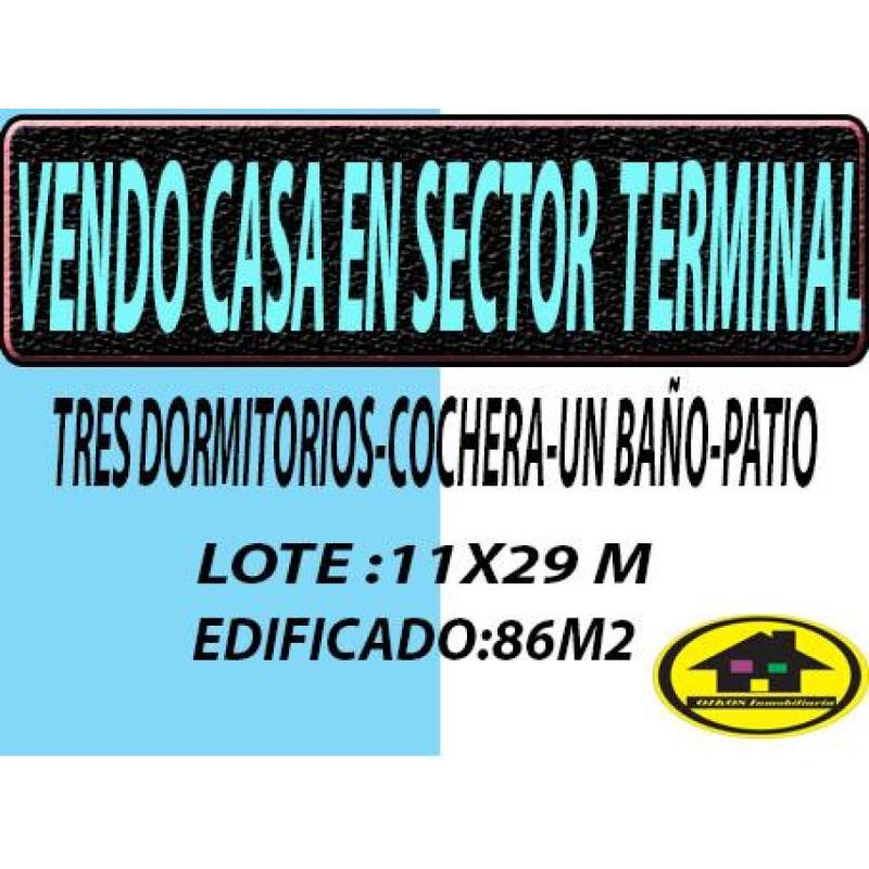 Vendo casa en sector nueva terminal rio cuarto