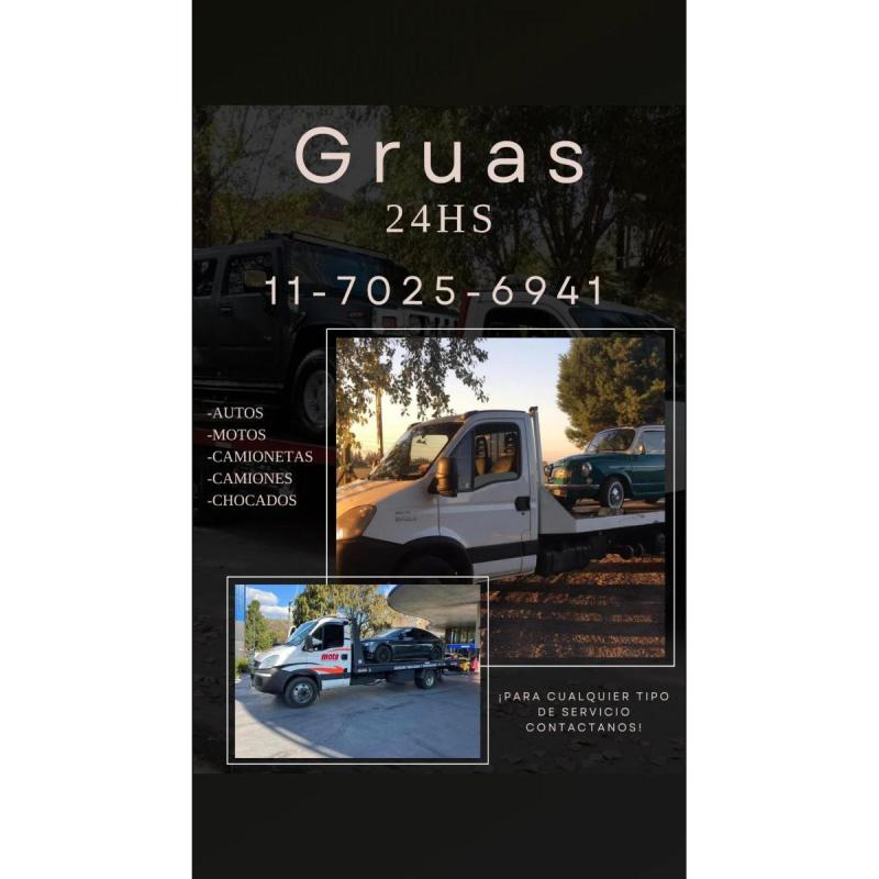 Remolques/// grÚas/// traslados a todas las zonas. 1122192233 - 5