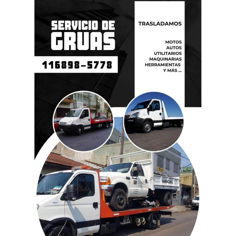 Remolques/// grÚas/// traslados a todas las zonas. 1122192233 - 7