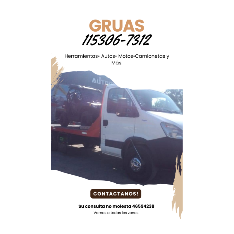 Remolques/// grÚas/// traslados a todas las zonas. 1122192233 - 8