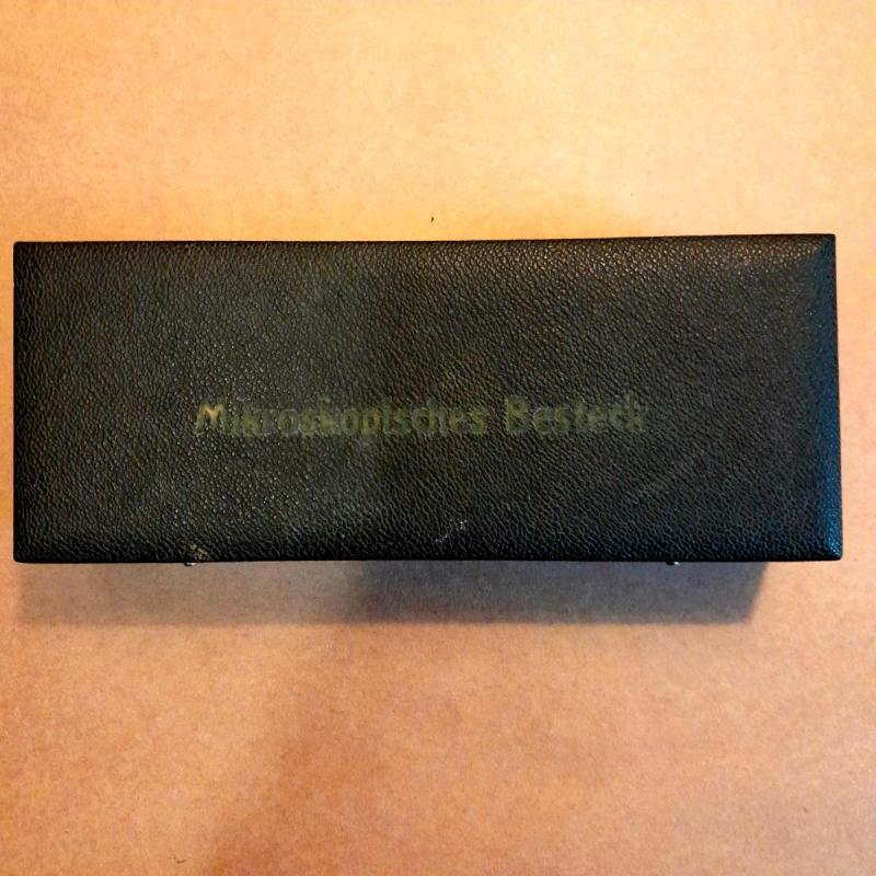 Antigua Caja De Instrumental Mikroskopische Besteck. S XIX - 4