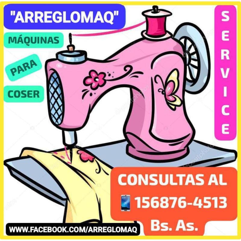 Serv8ce de mmáquinas de coser comunes y automáticas Singer Necchi Bs As