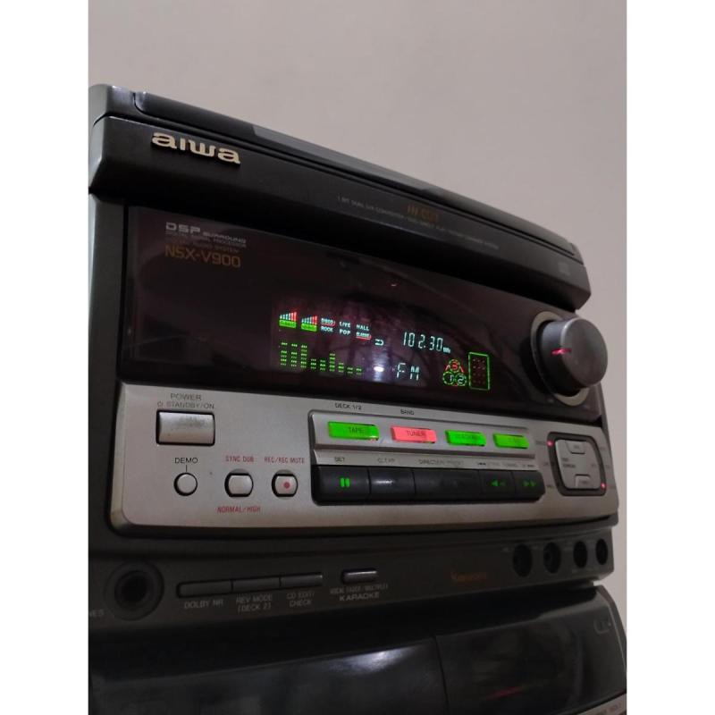 Equipo de música aiwa , minicomponente potente. - 4