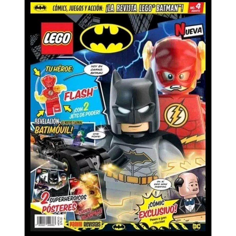 Lego Minifigura Flash con Revista