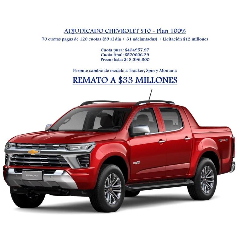 Adjudicado chevrolet s10