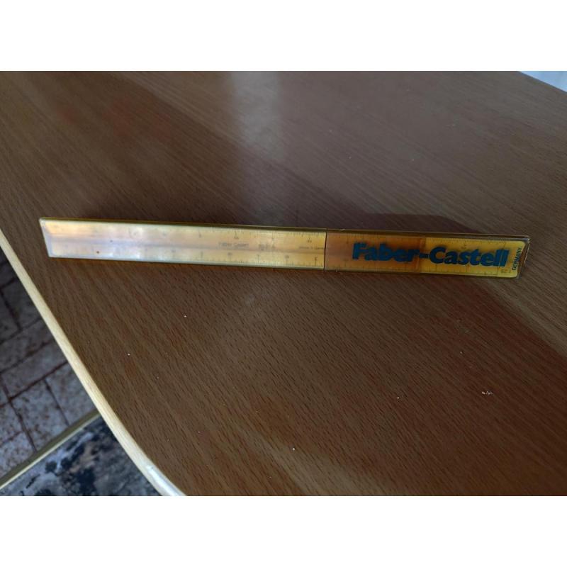 antigua regla de escala triangular Faber-Castell