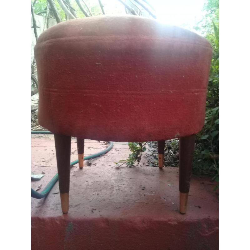 Banquito Puff, rojo y redondo - 2