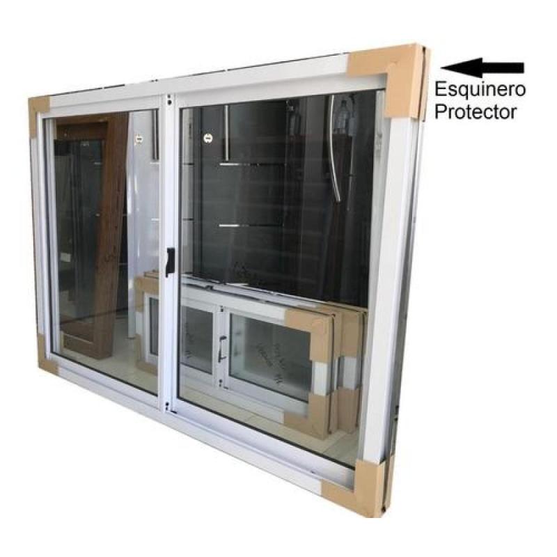 Ventana Aluminio Blanco 150x150 Vidrio Entero De 4mm - Blanco - 2