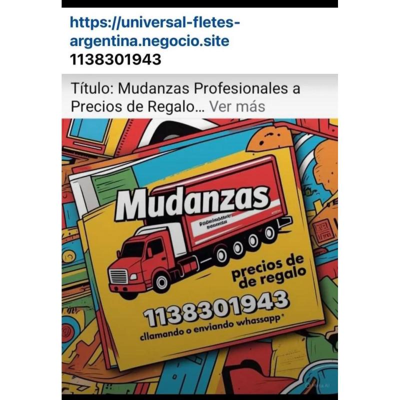 Fletes peon camiones la boca 1138301943