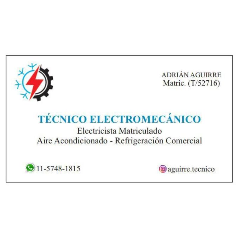 Técnico Electromecanico Matriculado| Electricista| Mantenimiento| Aire/A
