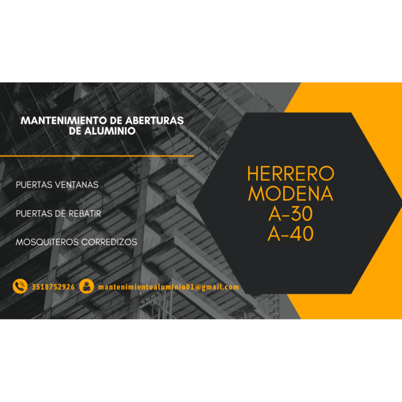 Mantenimiento de aberturas de aluminio