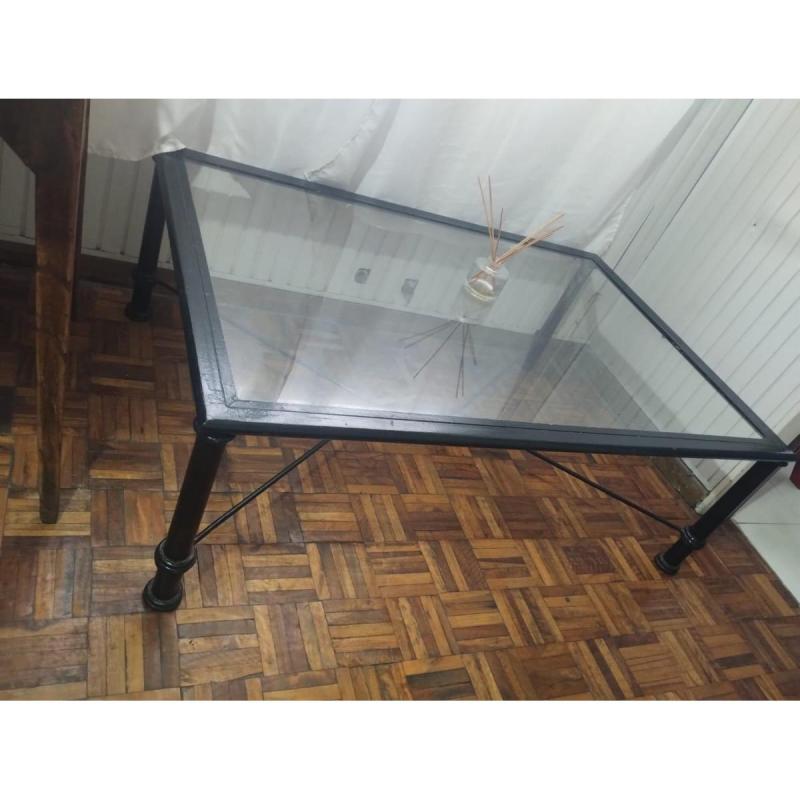 Mesa ratona de hierro con vidrio – 1.20 x 0.80 - 2
