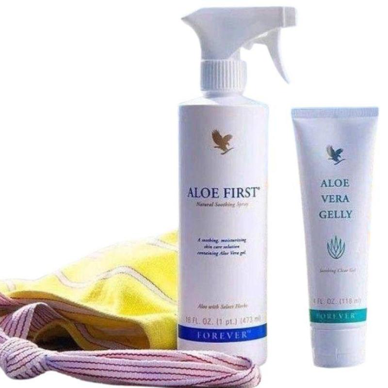Aloe Spray Hidratante+ Aloe Vera Gelly Piel Irritada Post solar Forever Living