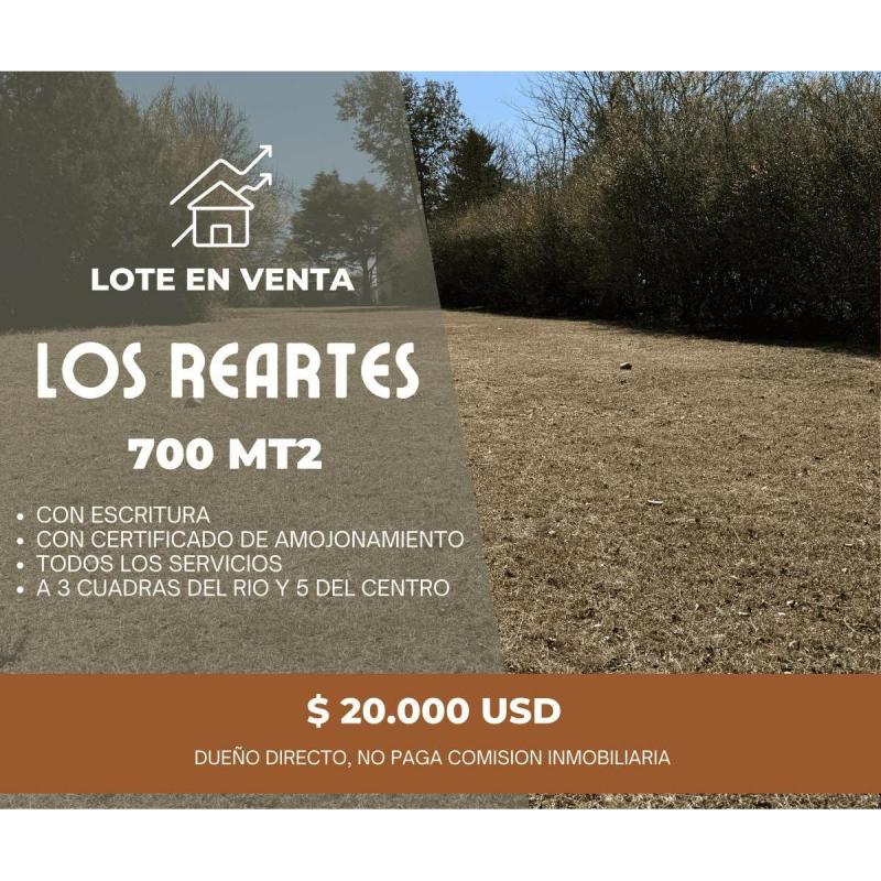 Terreno en Venta 700 m² en Los Reartes