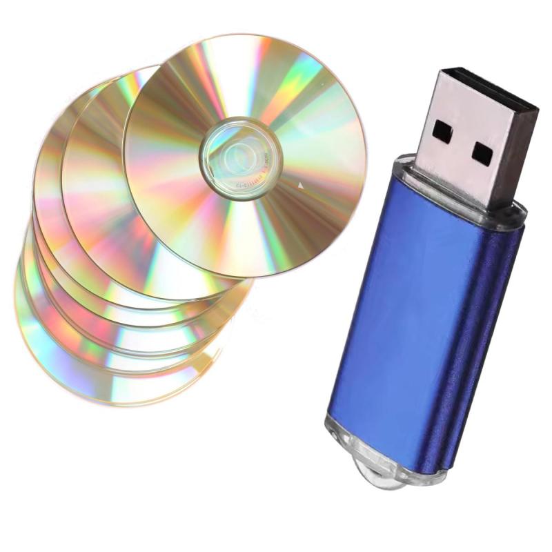 Pasaje de CD y DVD a pendrive o la nube