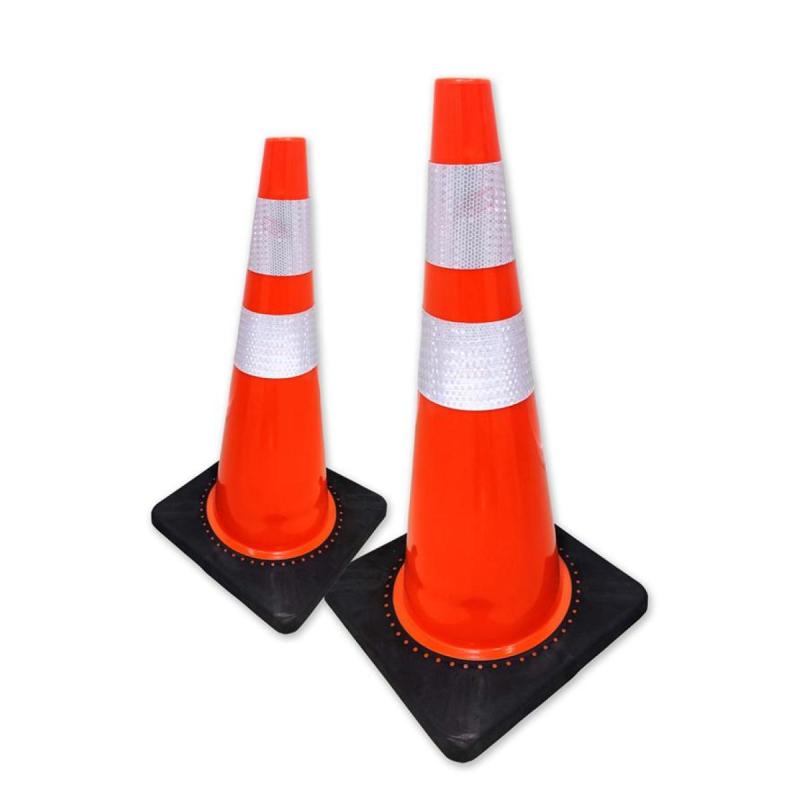 Conos Vial Big Step 30647/I Rojo 90 cm Con Cinta Reflectiva Base De Goma
