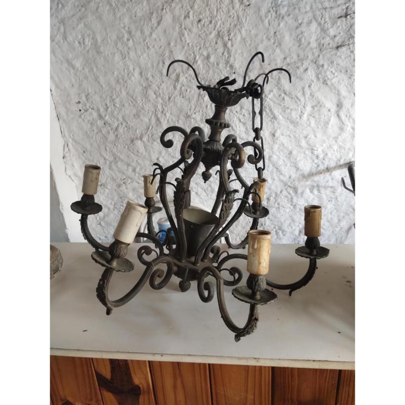 🕯️✨ araÑa / lÁmpara de techo de bronce– estilo clÁsico con candelabros ✨🕯️