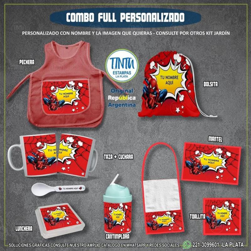 Kit Full Jardín Personalizados con su nombre-tu foto-diseño
