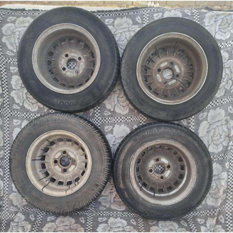 4 Llantas Rodado 13 ORIGINALES De Ford Taunus Ghia - 6